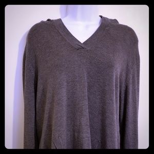 Brown V Neck Athleisure sweeter.